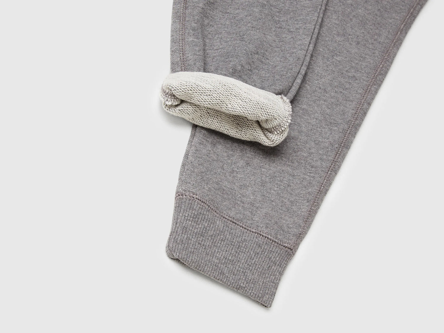 Benetton Dark Gray Boys Sweatpants with Logo SKU: 3J68CF058_507 Image 03