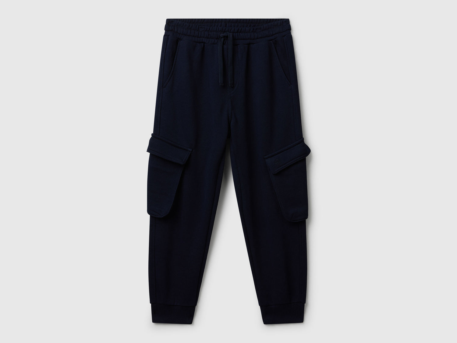 Benetton_Dark Blue_Sweat Fabric Cargo Joggers_3J68CF06I_016_01