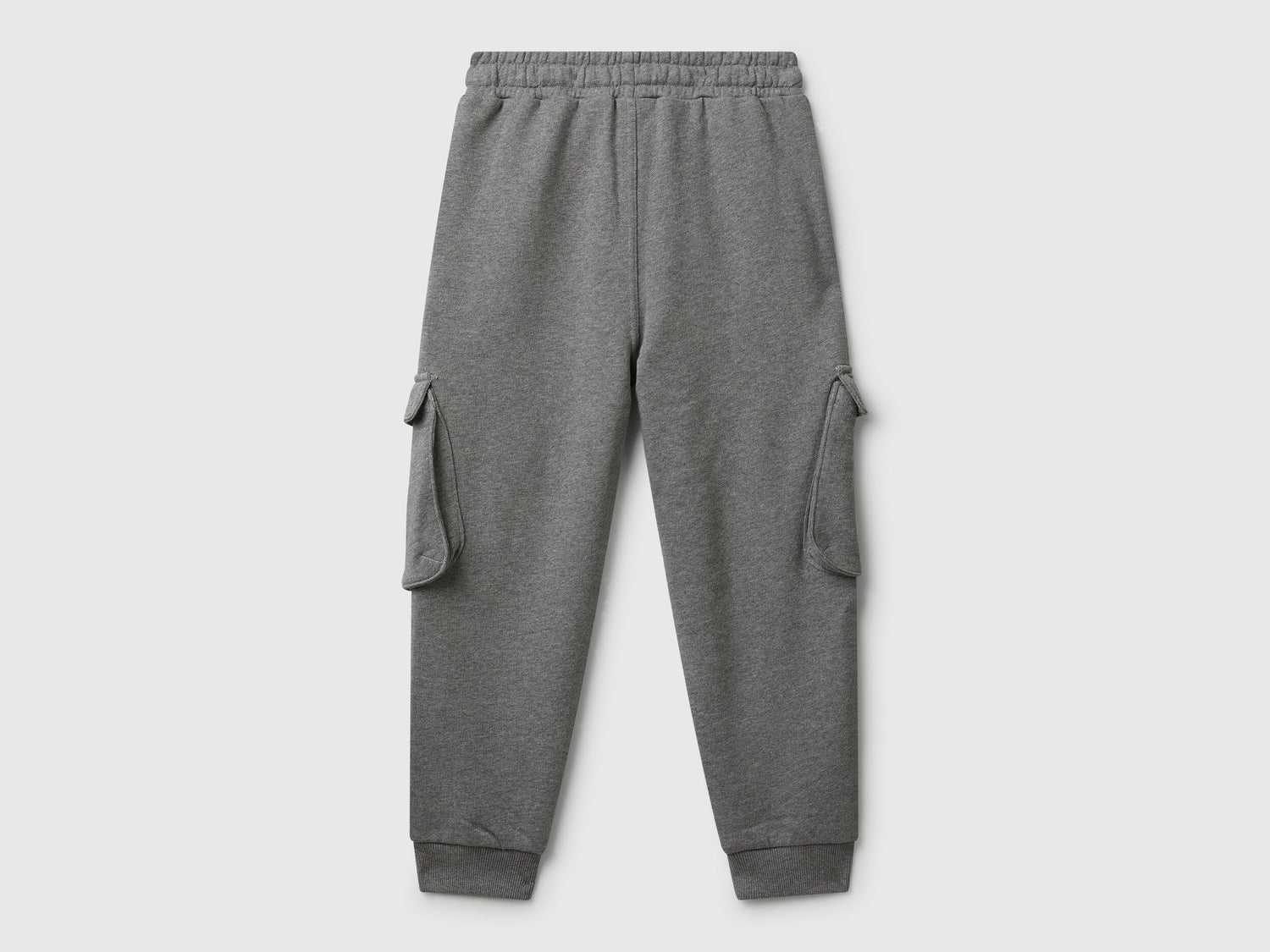 Benetton_Dark Gray_Sweat Fabric Cargo Joggers_3J68CF06I_507_02