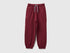 Benetton_Burgundy_Wide Joggers with Pockets_3J68CF06L_129_01