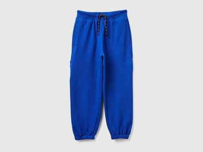 Benetton_Bright Blue_Wide Joggers with Pockets_3J68CF06L_19R_01