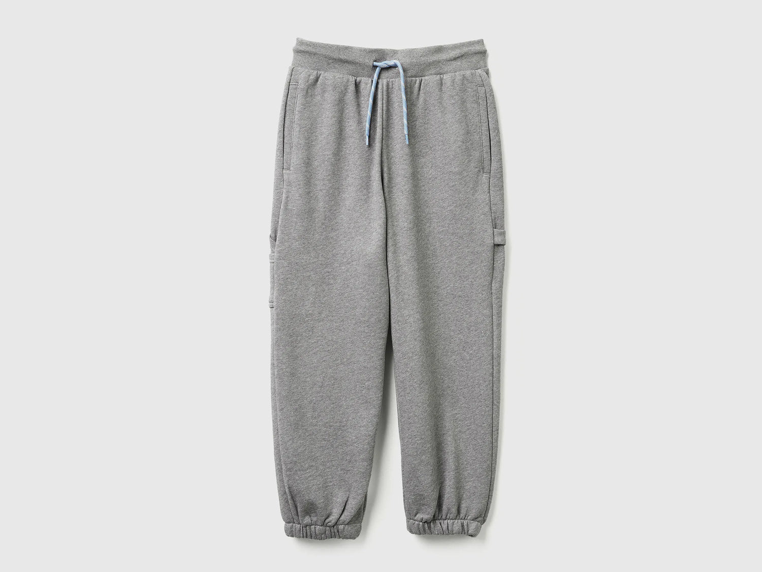 Benetton_Gray_Wide Joggers with Pockets_3J68CF06L_507_01