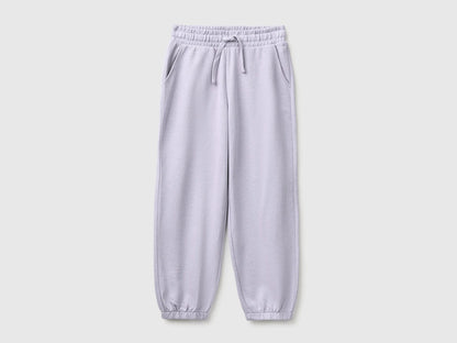 Benetton Lavender Girls Logo Sweatpants SKU: 3J68CF075_19B Image 01