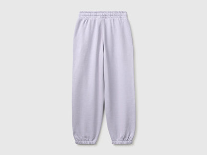 Benetton Lavender Girls Logo Sweatpants SKU: 3J68CF075_19B Image 02