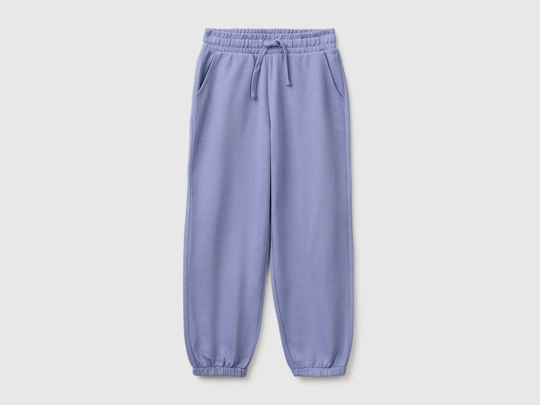 Benetton Violet Girls Logo Sweatpants SKU: 3J68CF075_19J Image 01