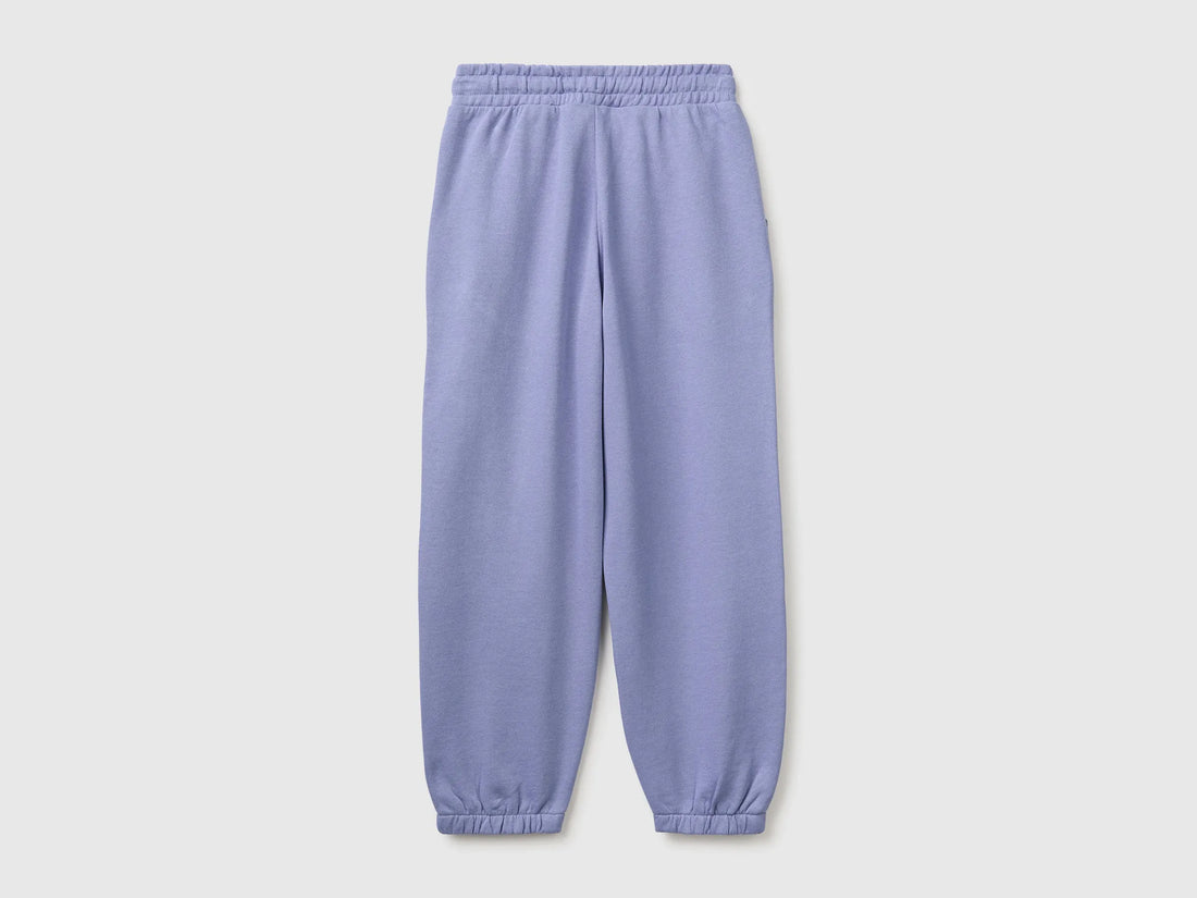 Benetton Violet Girls Logo Sweatpants SKU: 3J68CF075_19J Image 02