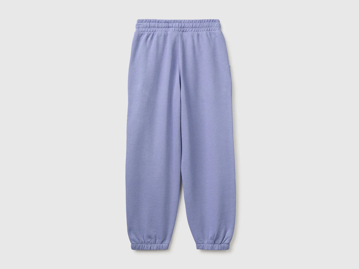 Benetton Violet Girls Logo Sweatpants SKU: 3J68CF075_19J Image 02