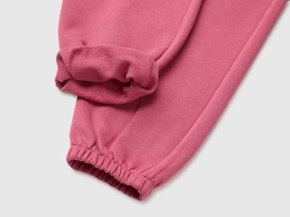 Benetton Fuchsia Girls Logo Sweatpants SKU: 3J68CF075_2J4 Image 03