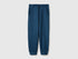 Benetton Dark Blue Boys 100% Cotton Fleece Joggers SKU: 3J68CF077_37T Image 01