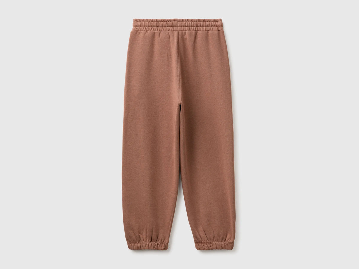 Benetton Brown Boys Sweatshirt Trousers with Prints SKU: 3J68CF078_0U3 Image 02