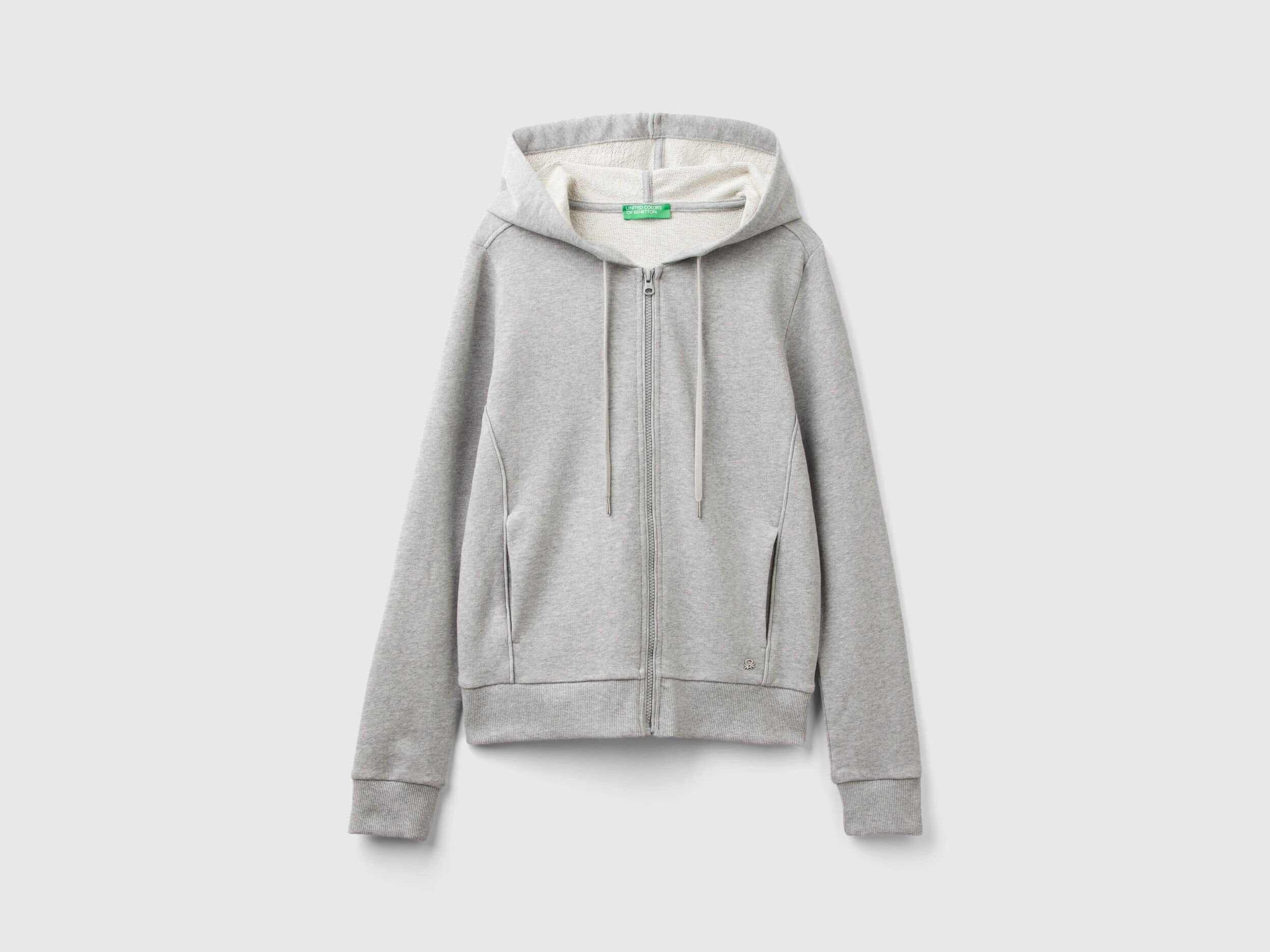 100% Cotton Sweatshirt with Zip and Hood_3J68D500J_501_04