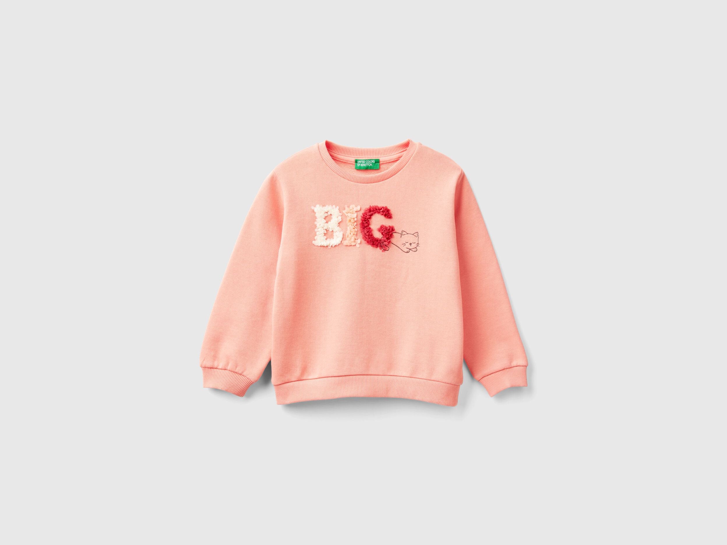 Sweatshirt With Petal Look Applique_3J68G10FU_0K7_01