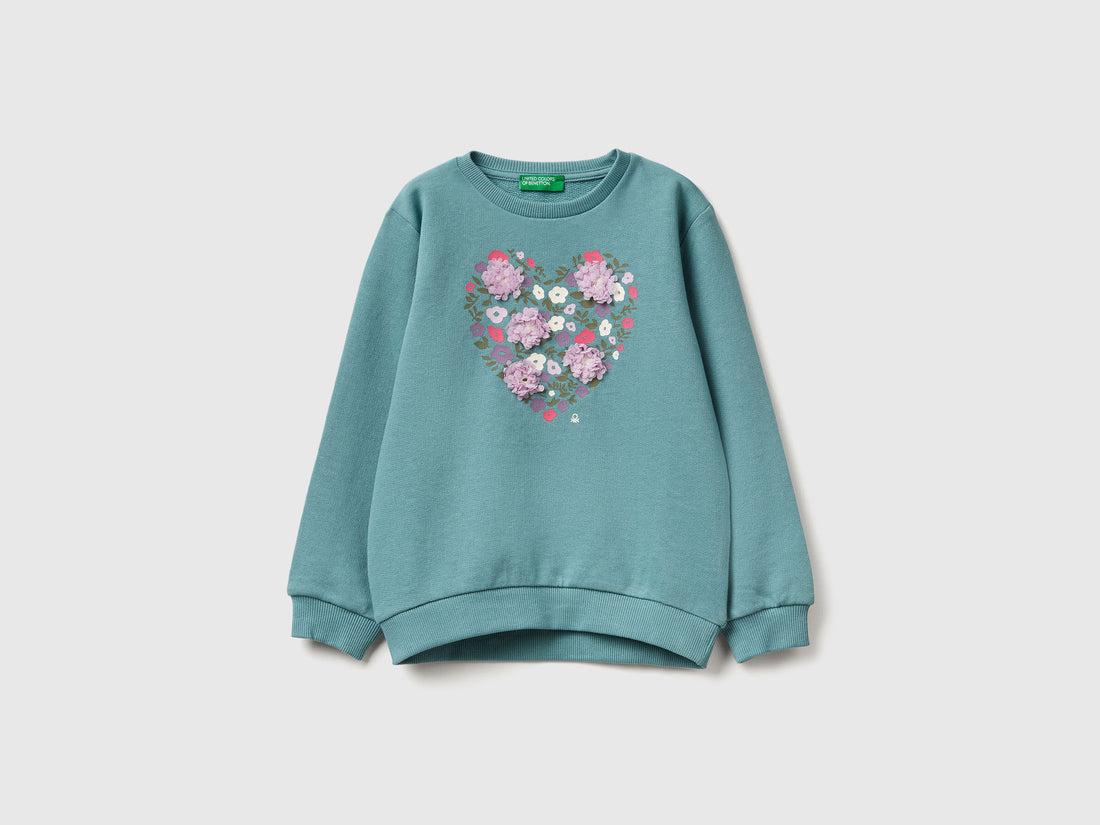Benetton_Sky Blue_Sweatshirt with Petal Look Applique_3J68G10K3_33K_01