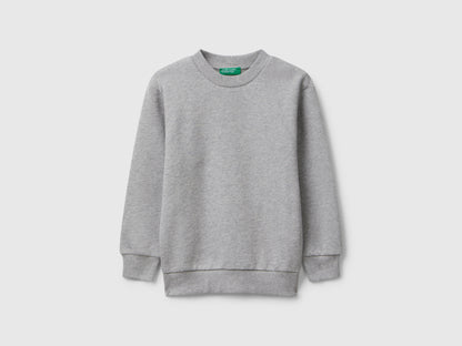 Benetton_Light Gray_Long Sleeve Sweatshirt with Print_3J68G10KN_501_01