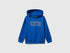 Benetton_Bright Blue_Hoodie with Pocket and Hood_3J68G200Q_19R_01