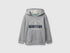 Benetton_Light Gray_Hoodie with Pocket and Hood_3J68G2014_501_01