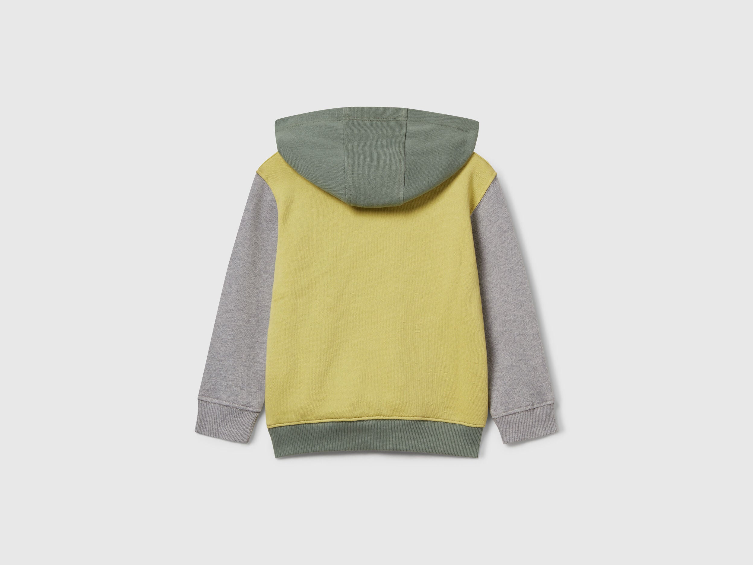 Benetton_Olive Green_Hoodie with Pocket and Hood_3J68G2014_902_02