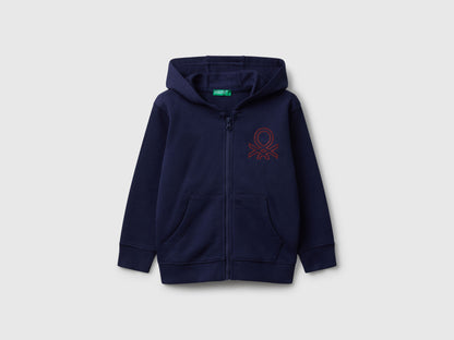 Benetton_Dark Blue_Hoodie with Embroidery_3J68G503V_252_01