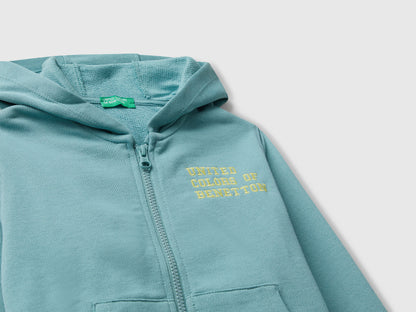 Benetton_Sky Blue_Hoodie with Embroidery_3J68G503V_33K_03