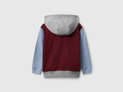 Benetton_Burgundy_Hoodie with Embroidery_3J68G503V_901_02