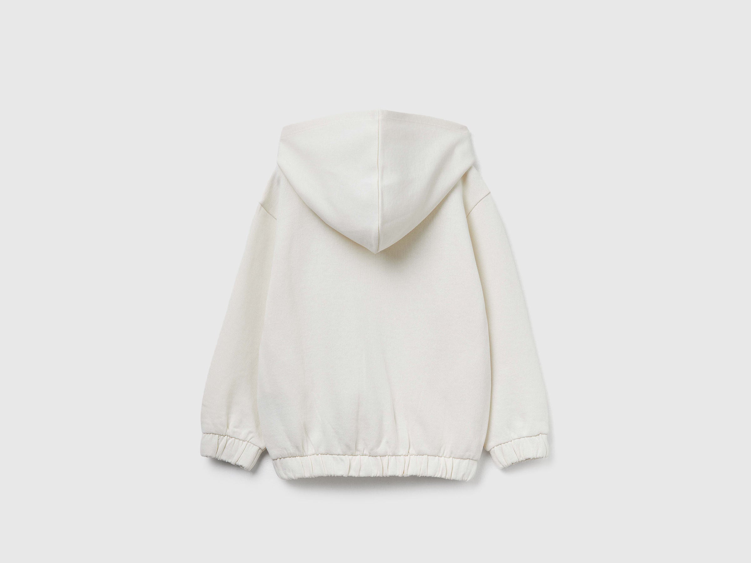 Benetton_Creamy White_Hoodie with Sequins_3J68G503W_0R2_02