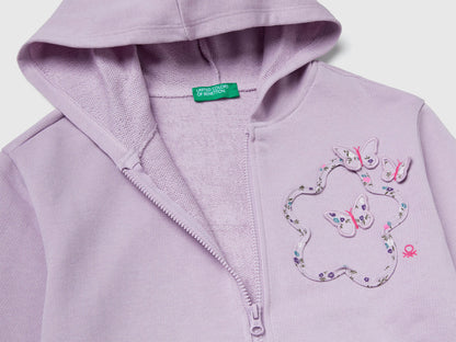 Benetton_Lavender_Hoodie with Sequins_3J68G503W_0W1_03