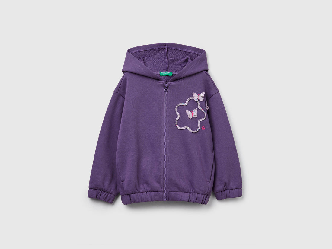 Benetton_Purple_Hoodie with Sequins_3J68G503W_1V4_01