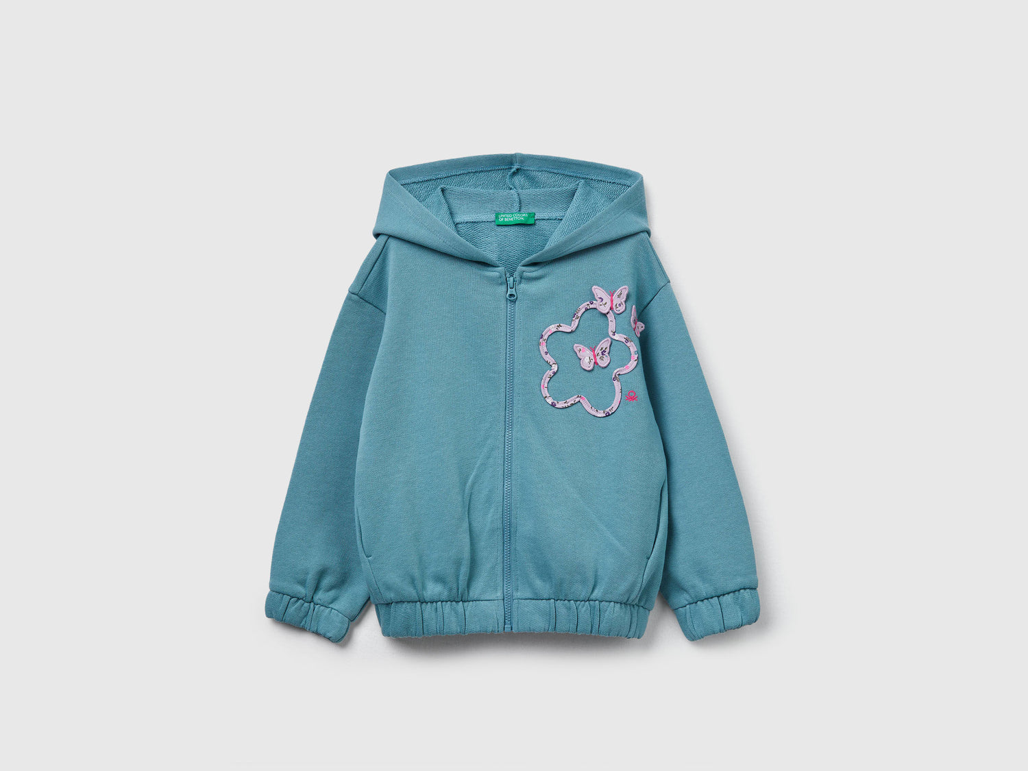 Benetton_Sky Blue_Hoodie with Sequins_3J68G503W_33K_01