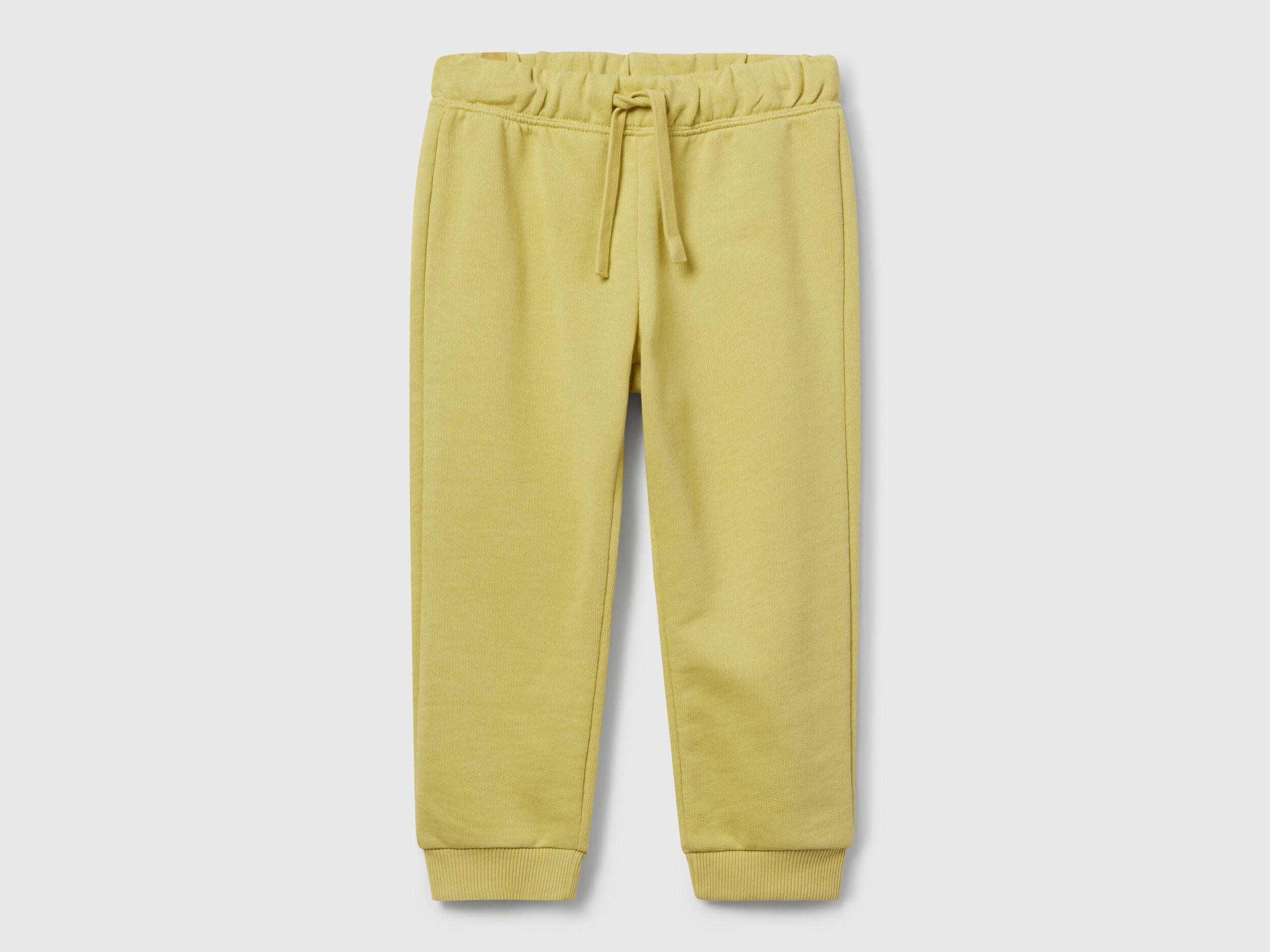 Benetton_Yellow_Regular Fit Sweat Joggers_3J68GF027_0Y6_01