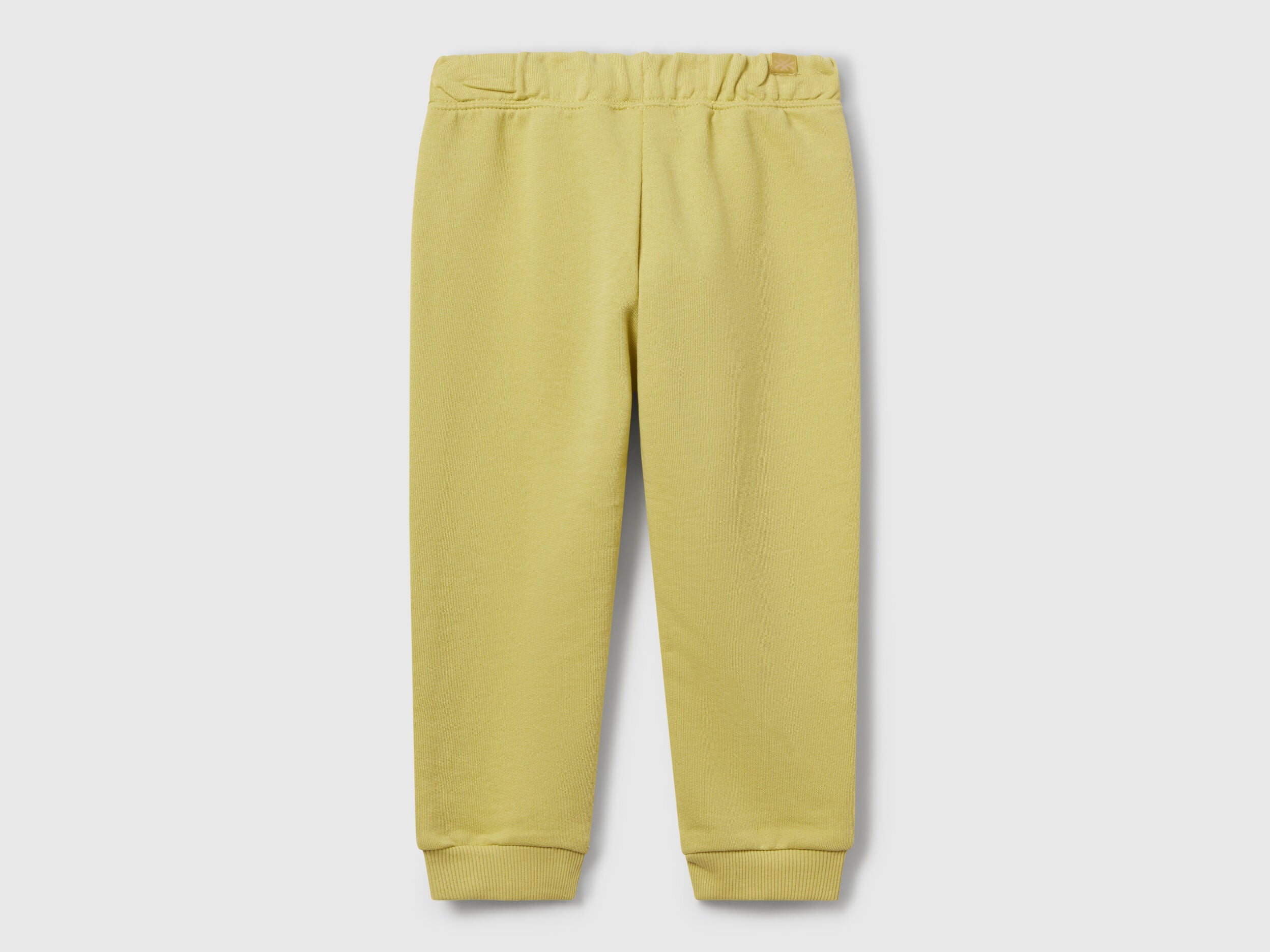 Benetton_Yellow_Regular Fit Sweat Joggers_3J68GF027_0Y6_02