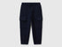 Benetton_Dark Blue_Sweat Fabric Cargo Joggers_3J68GF045_016_01