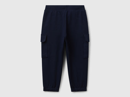 Benetton_Dark Blue_Sweat Fabric Cargo Joggers_3J68GF045_016_02