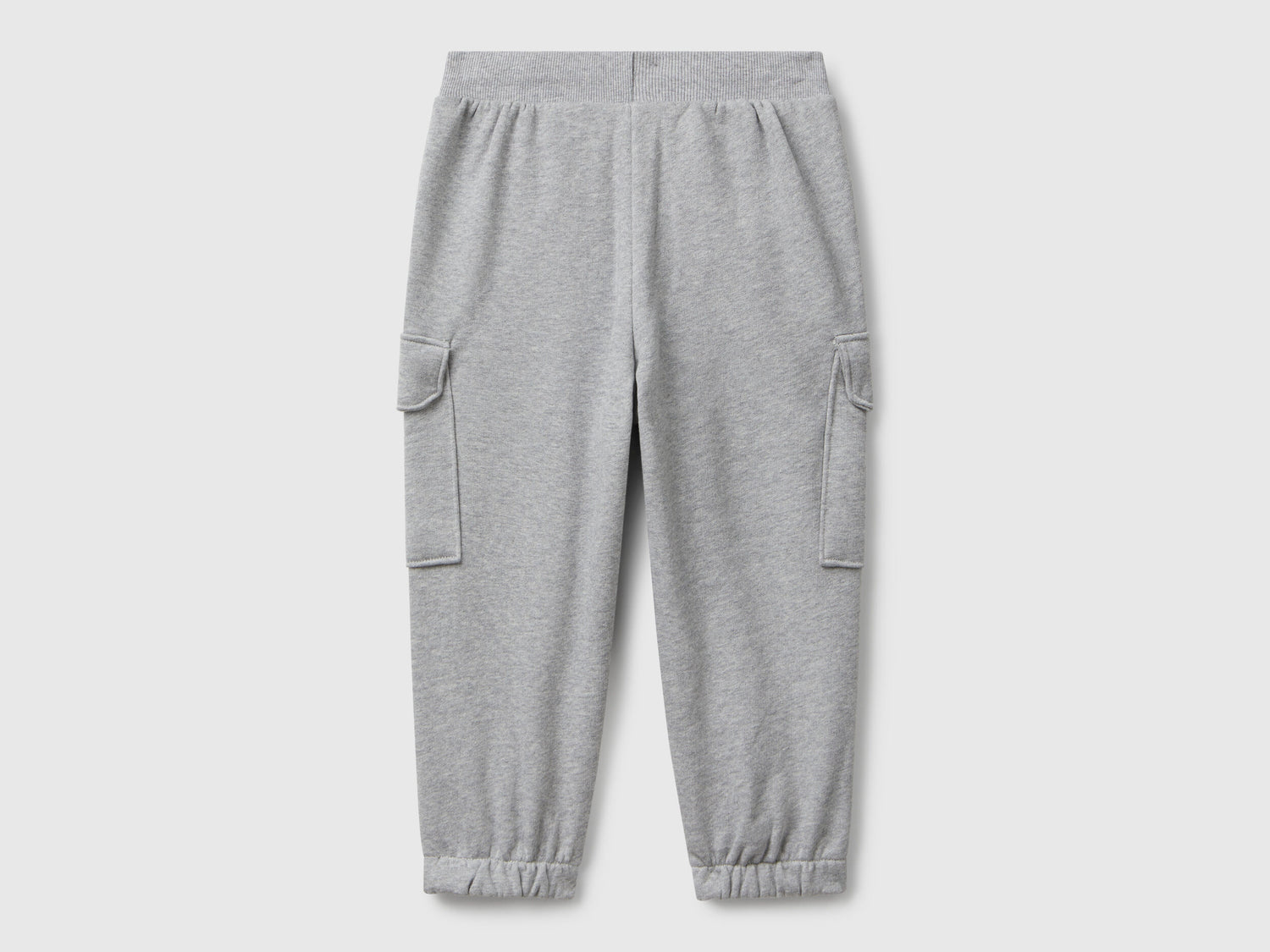 Benetton_Light Gray_Sweat Fabric Cargo Joggers_3J68GF045_501_02