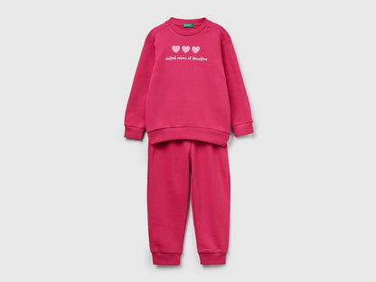 Benetton_Cyclamen_Sweat Tracksuit with Logo_3J68GK00S_1A2_01