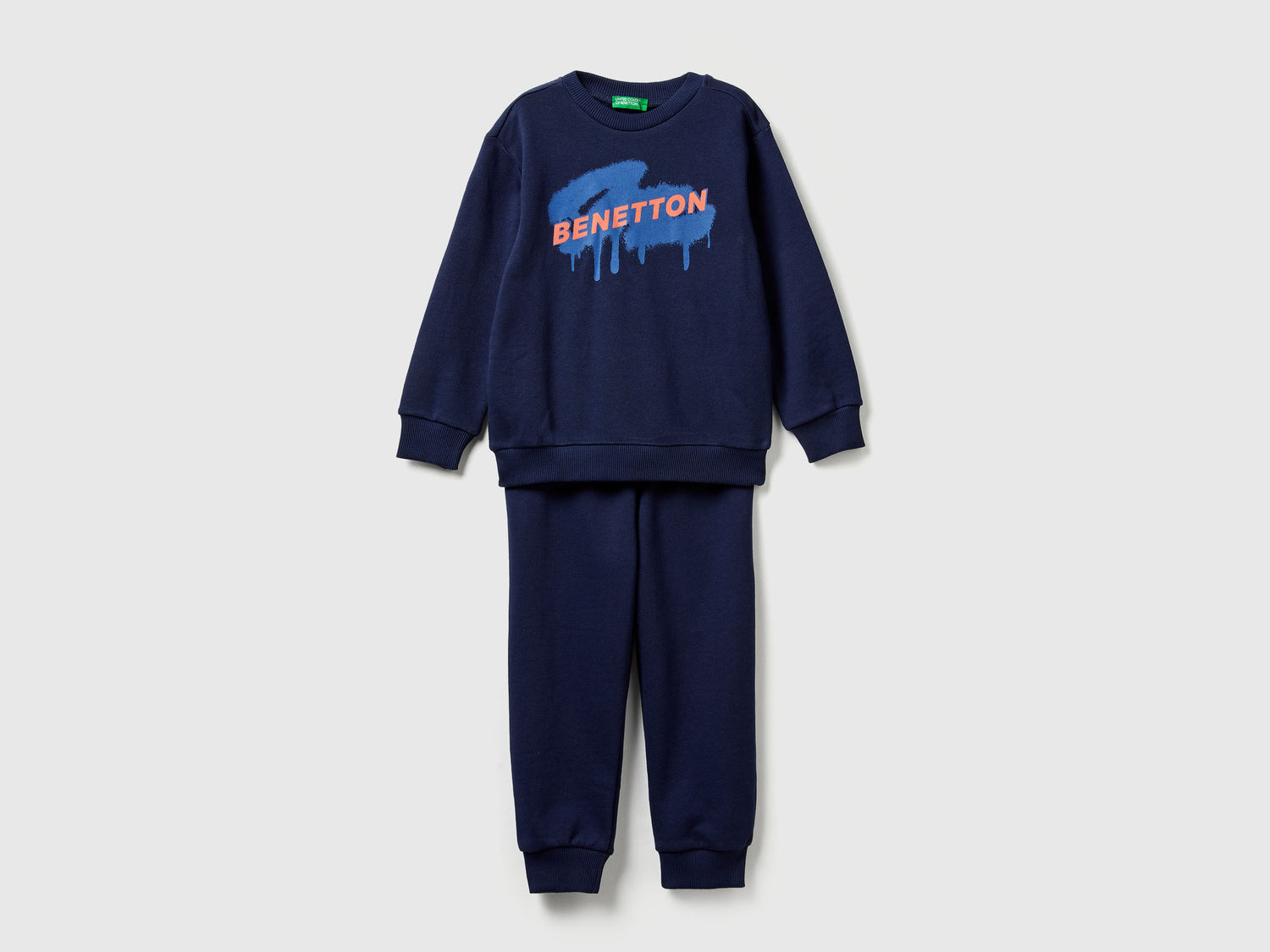 Benetton_Dark Blue_Sweat Tracksuit with Logo_3J68GK00S_252_01