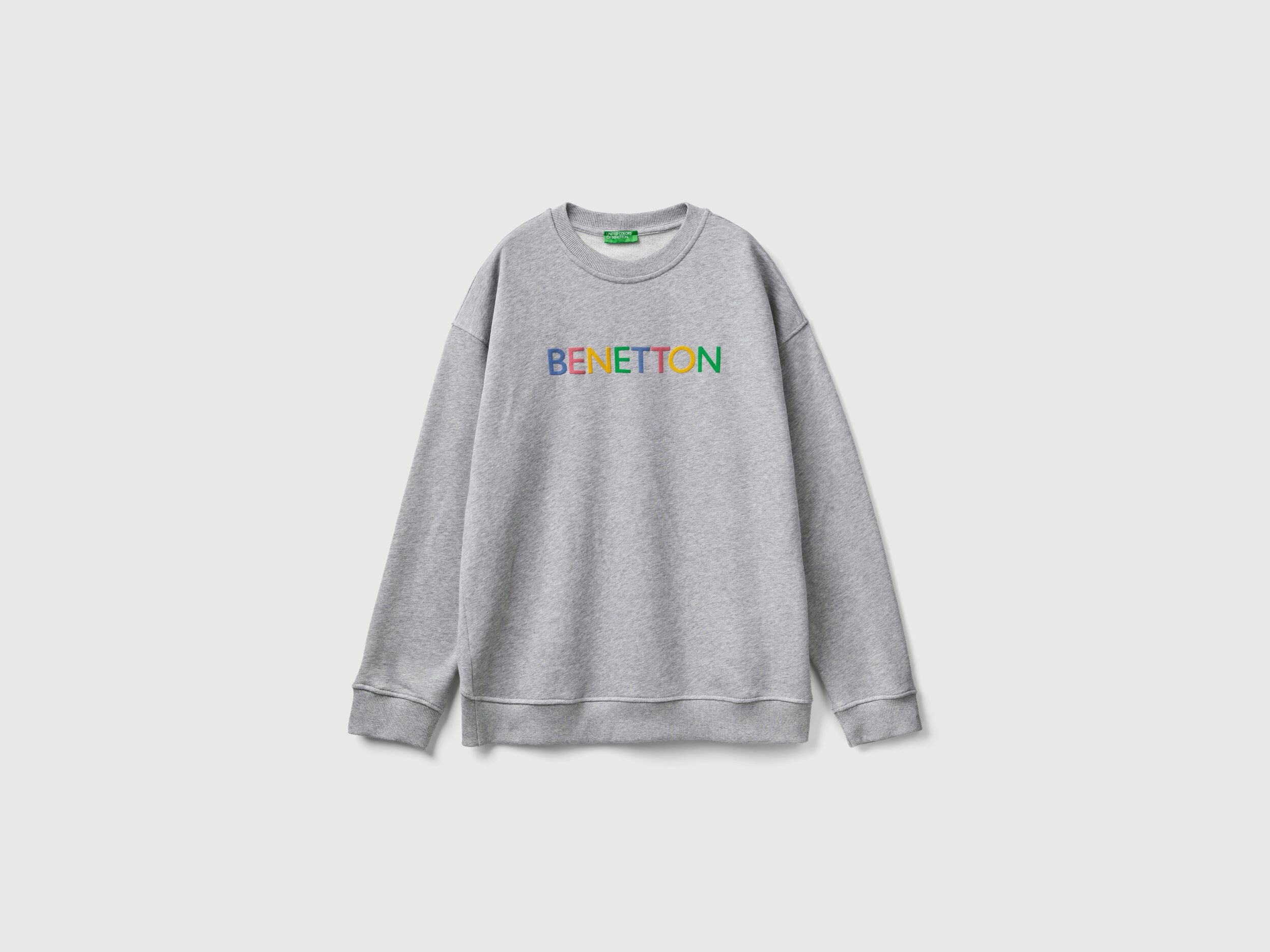 Crew Neck Sweatshirt With Logo Print