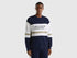 Dark Blue Sweat-Shirt With Logo Stripe_3J68U108G_902_01