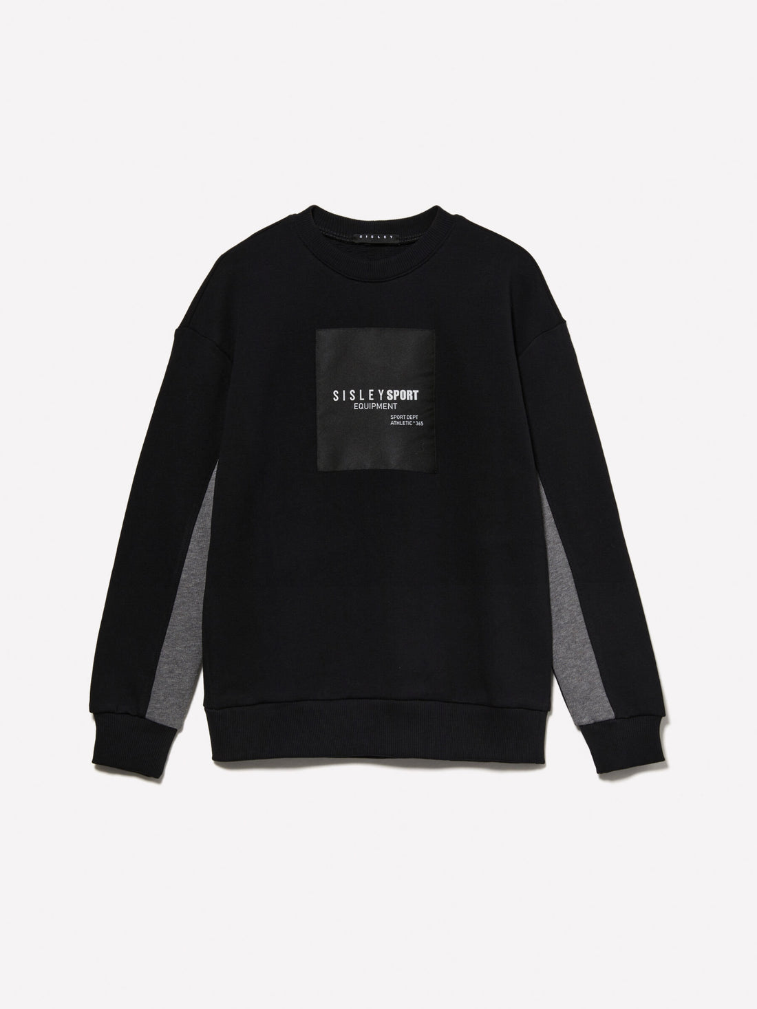 Black Sweatshirt With Logo Tag_3J68X104H_100_01