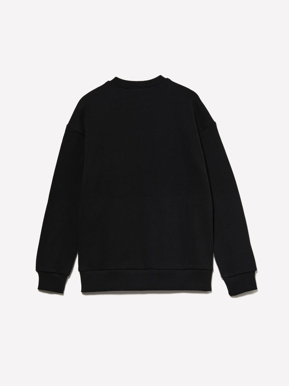 Black Sweatshirt With Logo Tag_3J68X104H_100_02