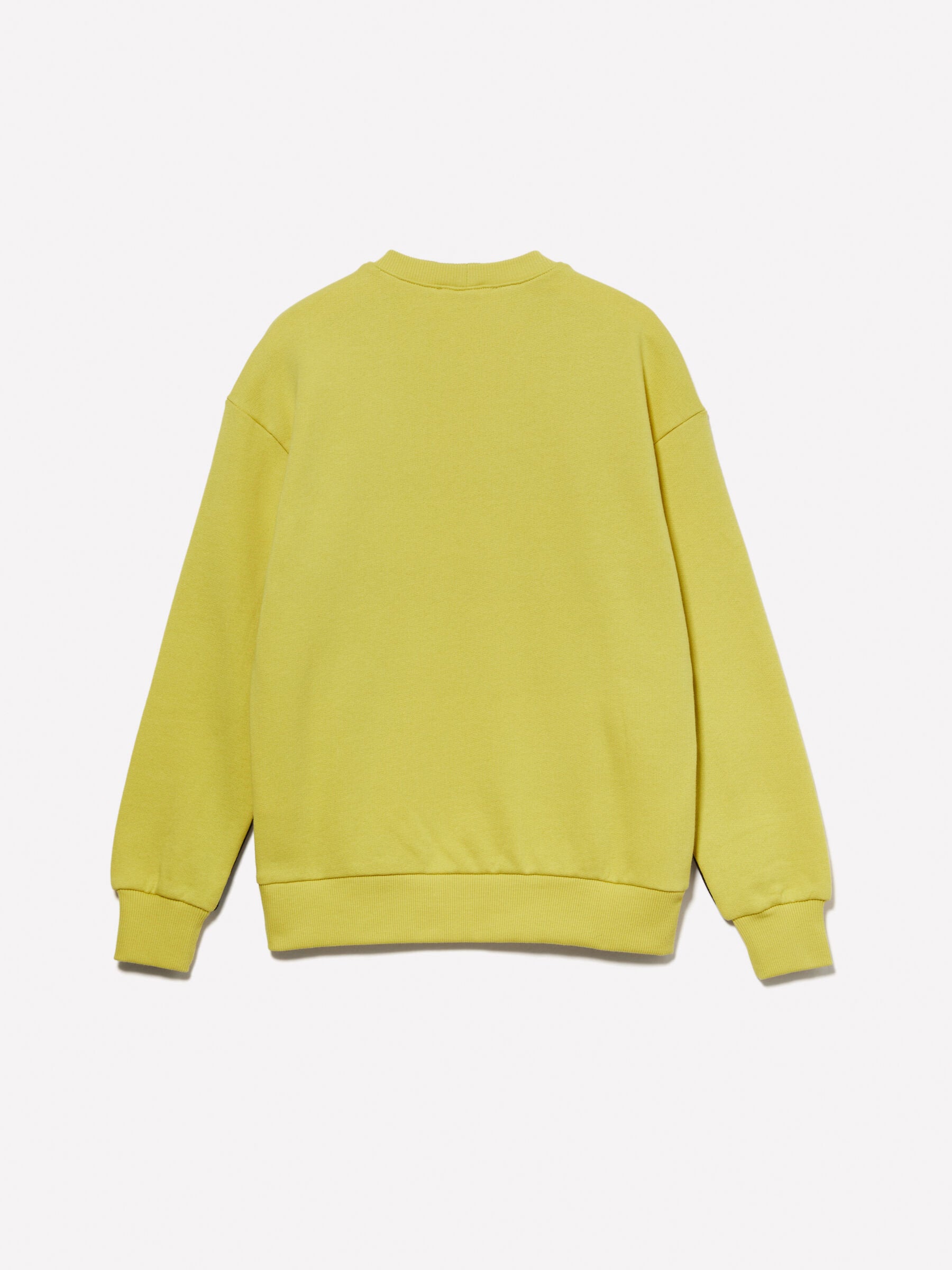 Yellow Sweatshirt With Logo Tag_3J68X104H_36K_02