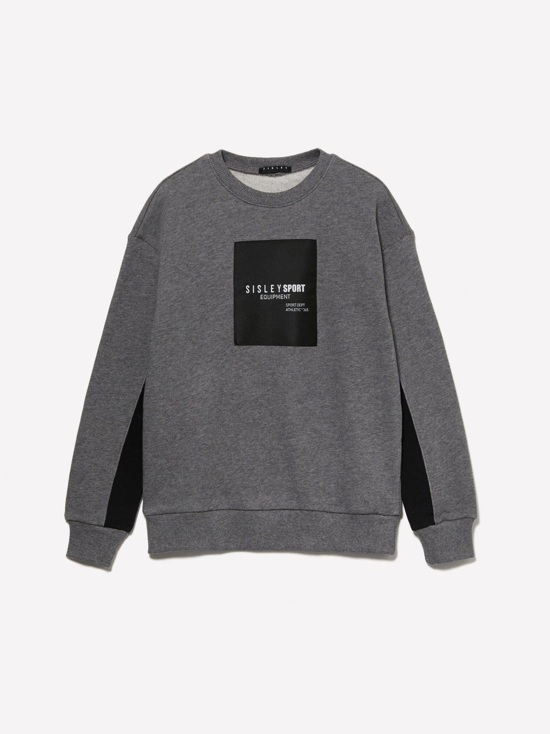 Gray Sweatshirt With Logo Tag_3J68X104H_507_01