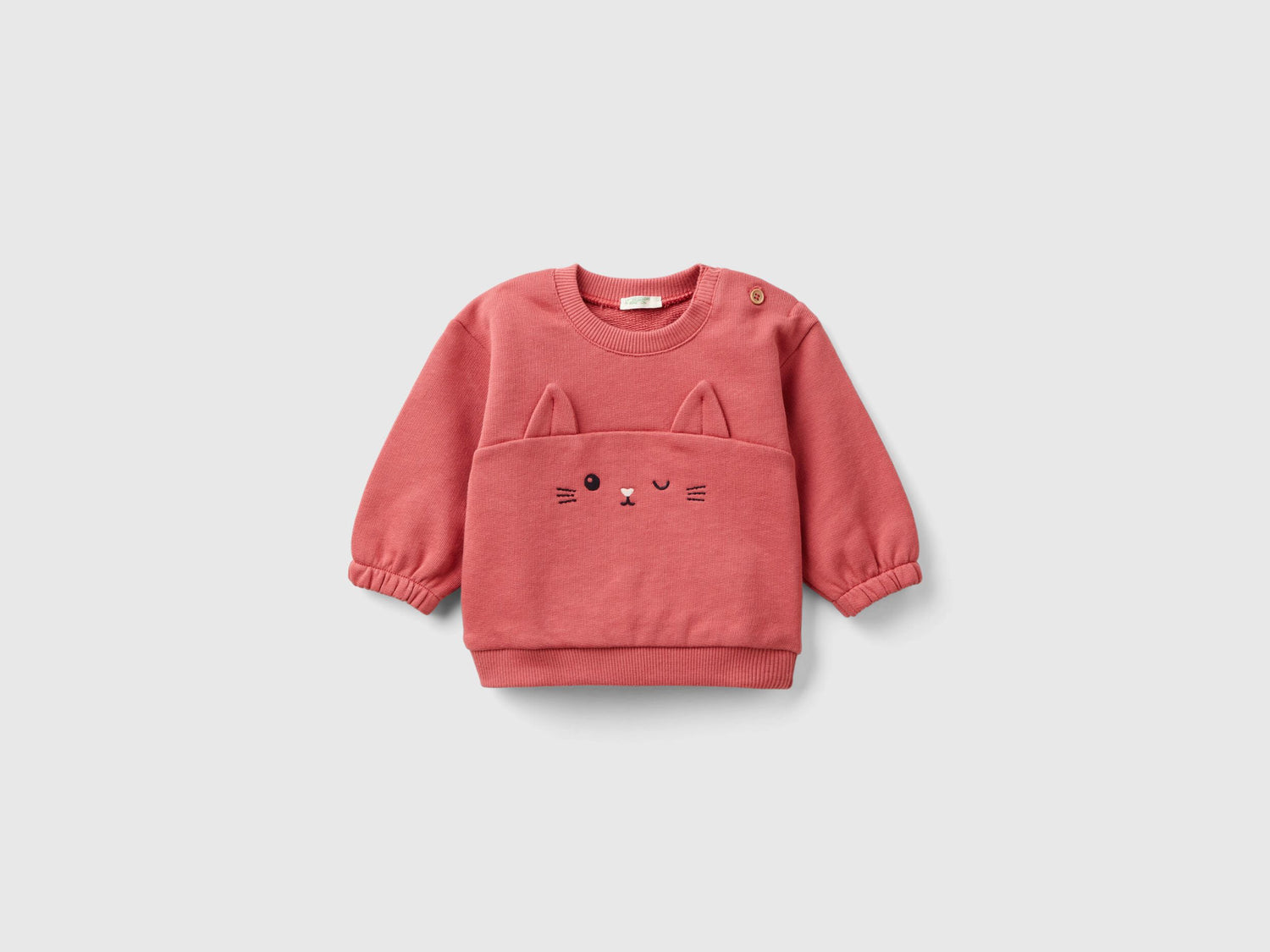 Sweatshirt With Embroidery And Patches In Organic Cotton_3J70A1058_06M_01