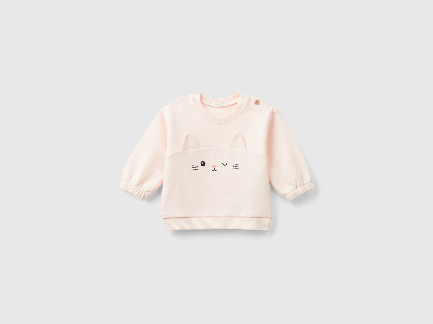 Sweatshirt With Embroidery And Patches In Organic Cotton_3J70A1058_1B7_01