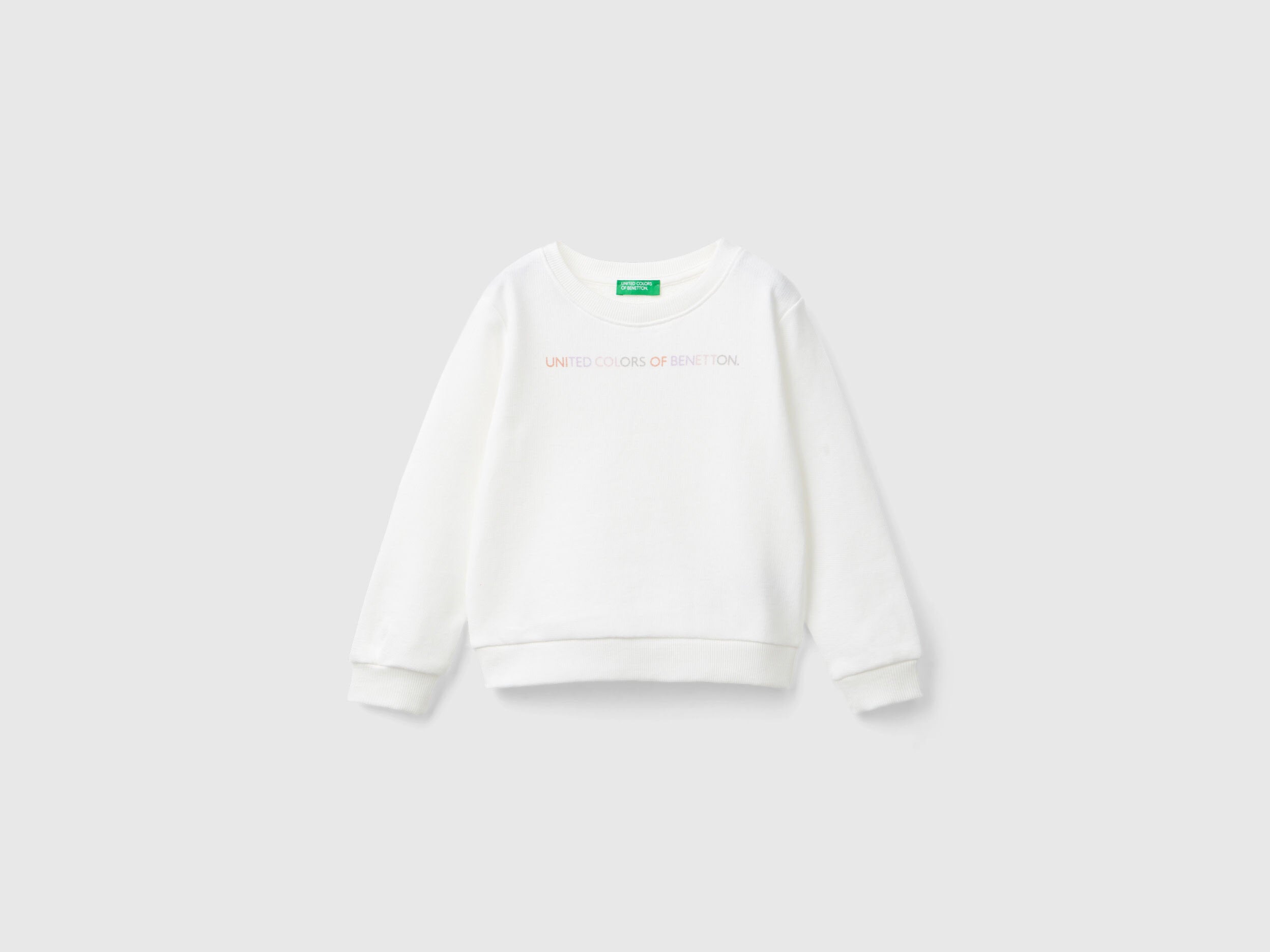 100% Organic Cotton Sweatshirt With Logo_3J70G10F8_074_01