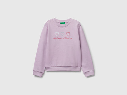 Benetton_Lavender_Sweatshirt with Glittery Print_3J70G10JR_0W1_01
