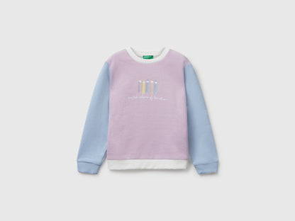 Benetton_Violet_Sweatshirt with Glittery Print_3J70G10JR_902_01