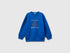 Benetton_Bright Blue_Regular Fit Sweatshirt with Print_3J70G10JY_19R_01