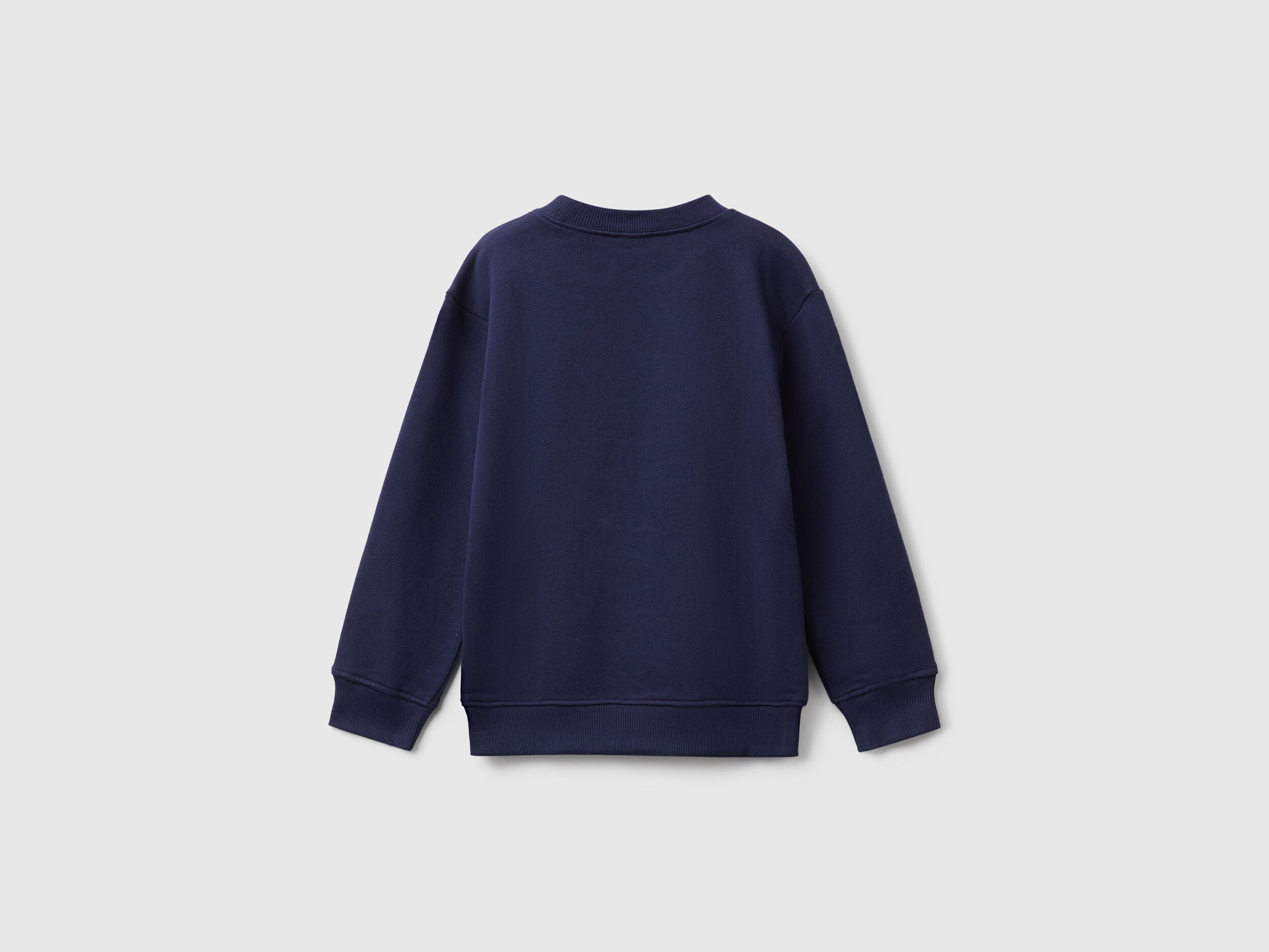 Benetton_Dark Blue_Regular Fit Sweatshirt with Print_3J70G10JY_252_02