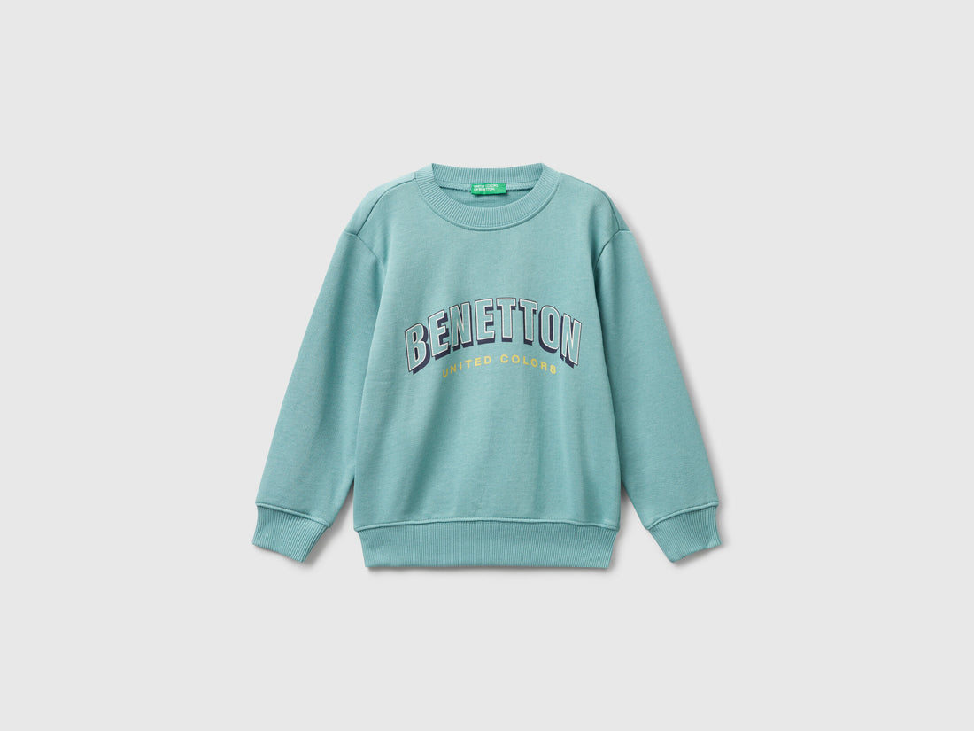 Benetton_Sky Blue_Regular Fit Sweatshirt with Print_3J70G10JY_33K_01