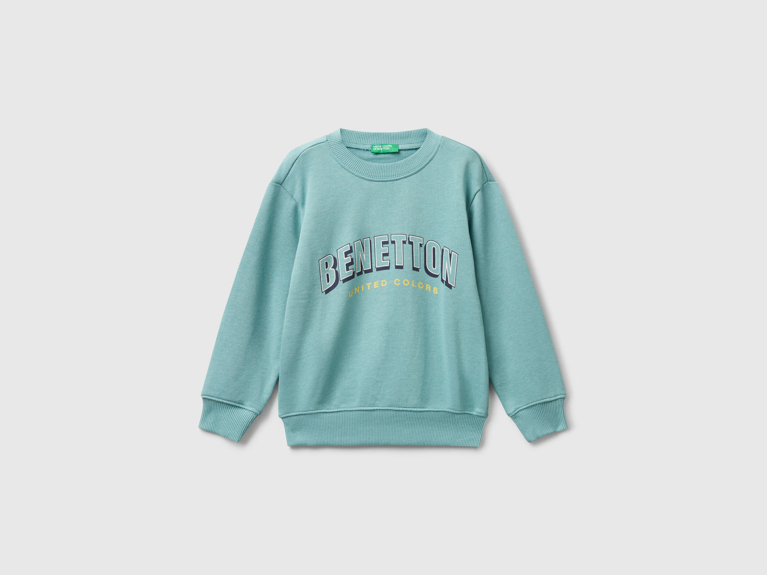Benetton_Sky Blue_Regular Fit Sweatshirt with Print_3J70G10JY_33K_01